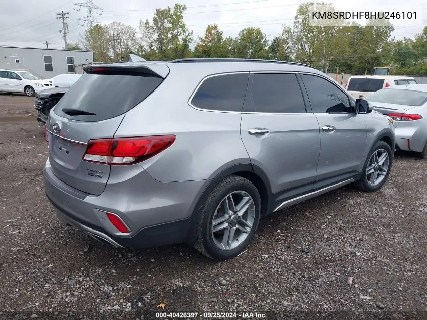 KM8SRDHF8HU246101 2017 Hyundai Santa Fe Limited Ultimate