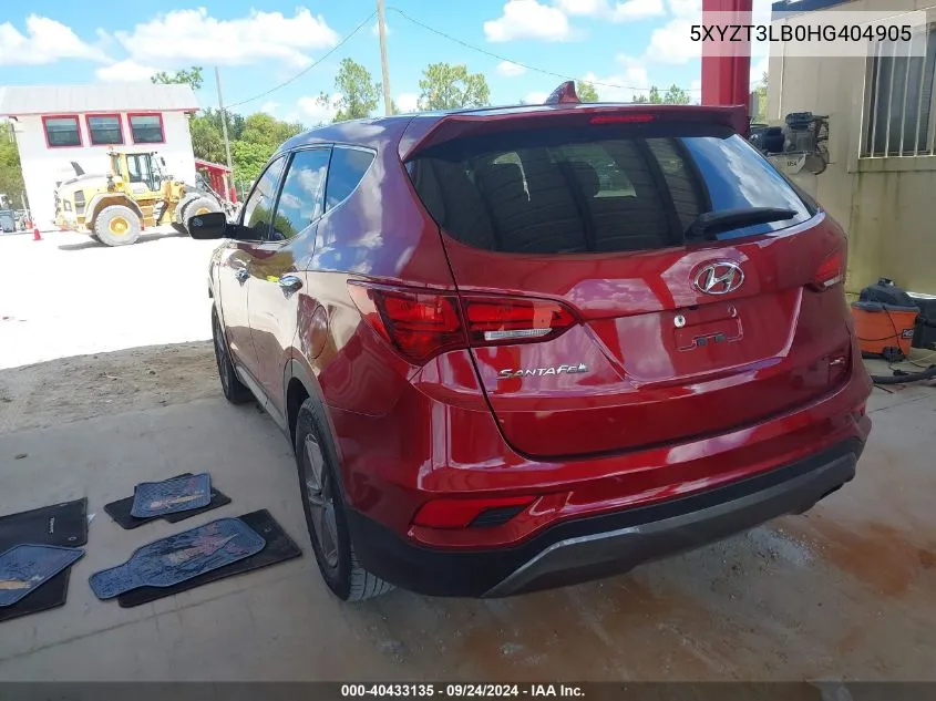 2017 Hyundai Santa Fe Sport 2.4L VIN: 5XYZT3LB0HG404905 Lot: 40433135