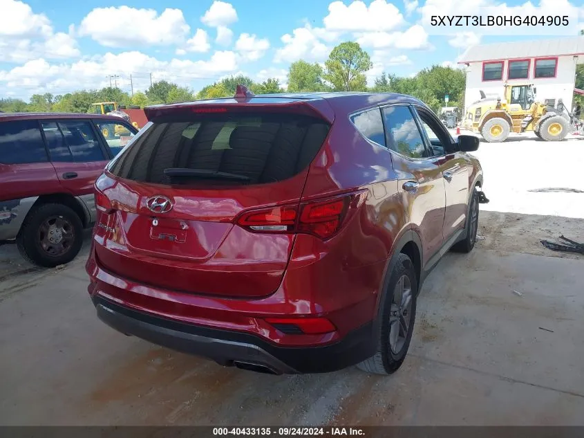 5XYZT3LB0HG404905 2017 Hyundai Santa Fe Sport 2.4L