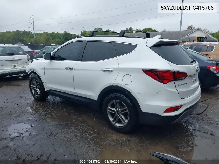 5XYZUDLB3HG415786 2017 Hyundai Santa Fe Sport 2.4L