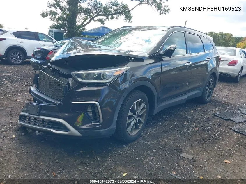 KM8SNDHF5HU169523 2017 Hyundai Santa Fe Se