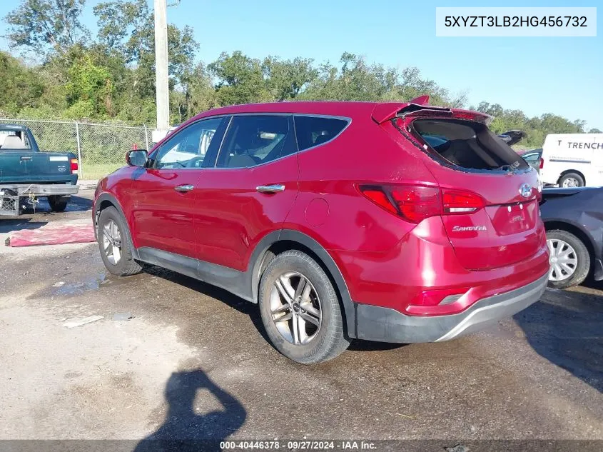 5XYZT3LB2HG456732 2017 Hyundai Santa Fe Sport 2.4L