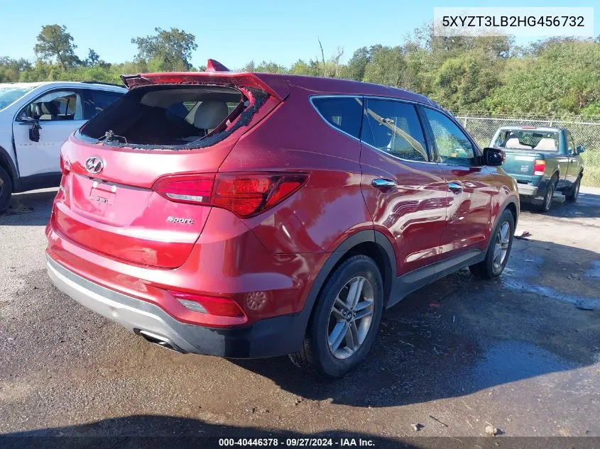 2017 Hyundai Santa Fe Sport 2.4L VIN: 5XYZT3LB2HG456732 Lot: 40446378