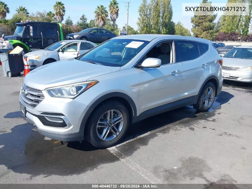 2017 Hyundai Santa Fe Sport 2.4L VIN: 5XYZTDLBXHG471212 Lot: 40446732