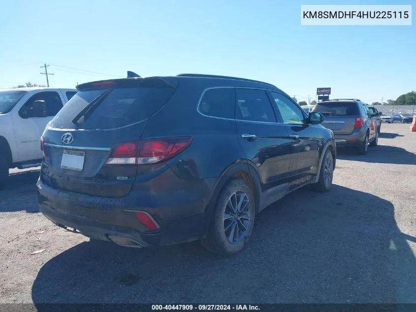 KM8SMDHF4HU225115 2017 Hyundai Santa Fe Se