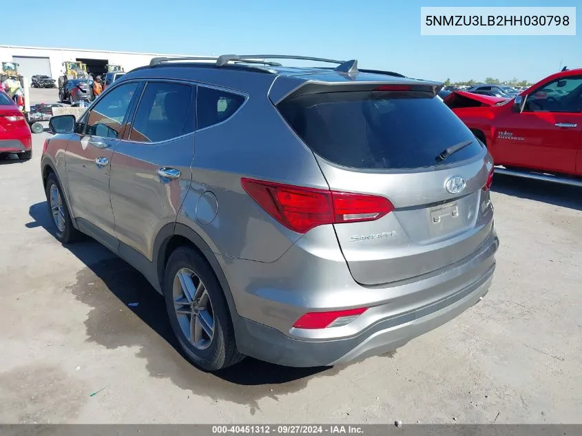 5NMZU3LB2HH030798 2017 Hyundai Santa Fe Sport 2.4L