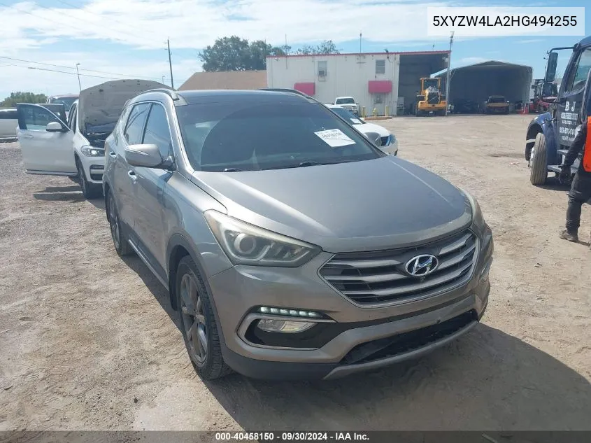 2017 Hyundai Santa Fe Sport 2.0T Ultimate VIN: 5XYZW4LA2HG494255 Lot: 40458150