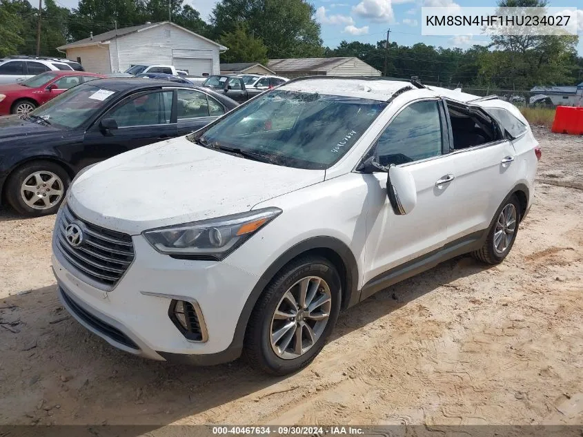 KM8SN4HF1HU234027 2017 Hyundai Santa Fe Limited