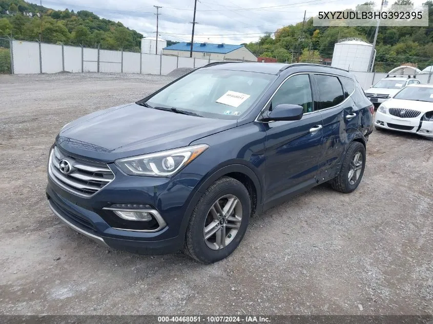 2017 Hyundai Santa Fe Sport 2.4L VIN: 5XYZUDLB3HG392395 Lot: 40468051