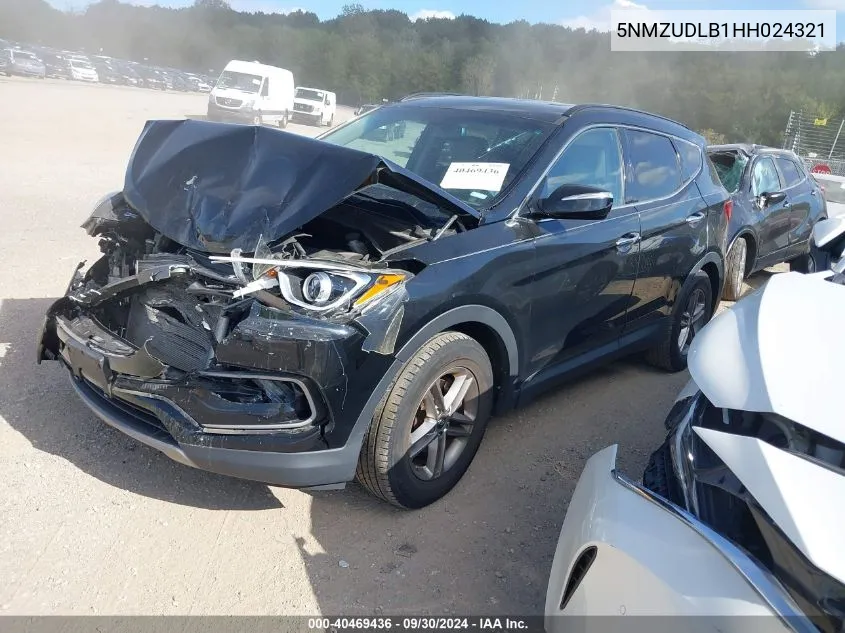 2017 Hyundai Santa Fe Sport 2.4L VIN: 5NMZUDLB1HH024321 Lot: 40469436