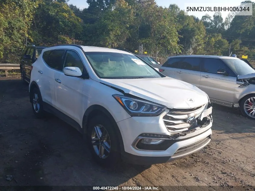 5NMZU3LB8HH006344 2017 Hyundai Santa Fe Sport 2.4L