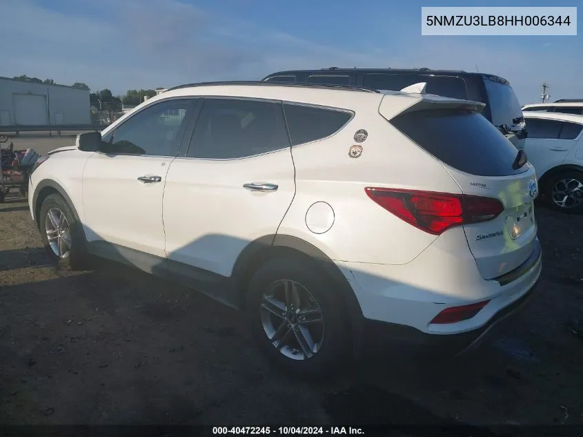 5NMZU3LB8HH006344 2017 Hyundai Santa Fe Sport 2.4L