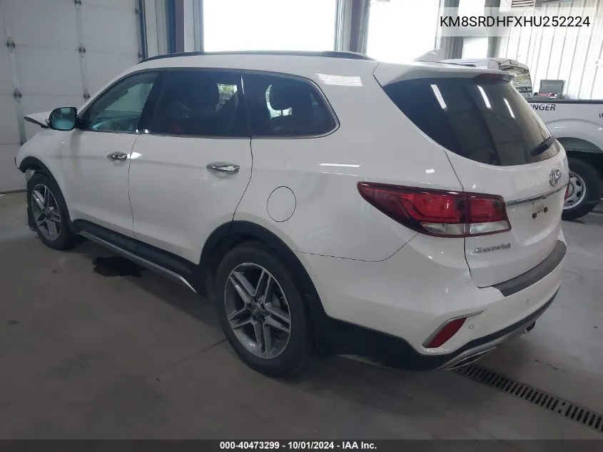 KM8SRDHFXHU252224 2017 Hyundai Santa Fe Se/Limited