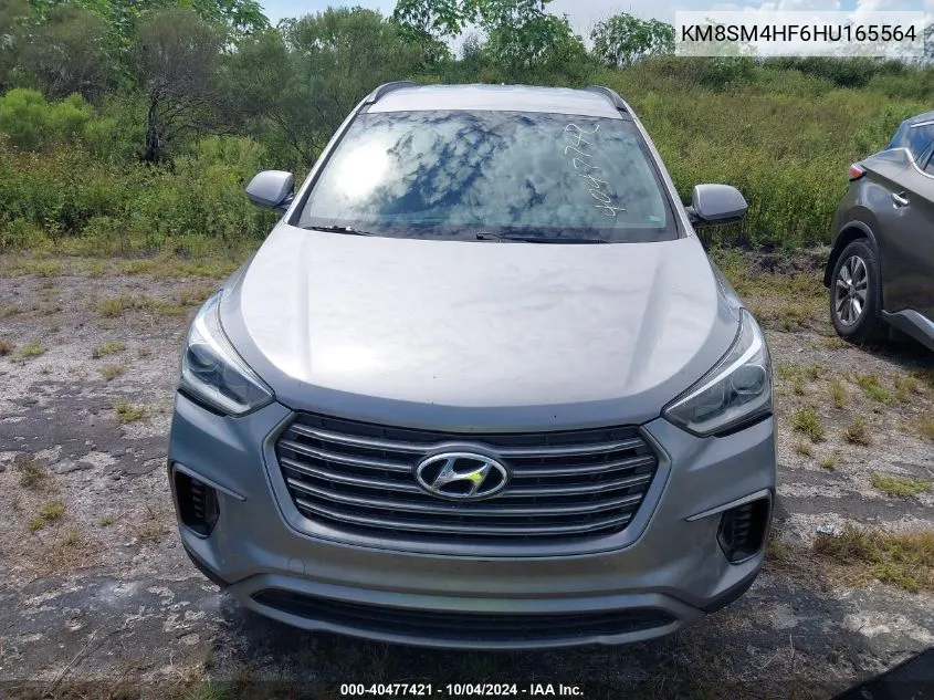 KM8SM4HF6HU165564 2017 Hyundai Santa Fe Se