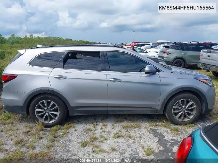 2017 Hyundai Santa Fe Se VIN: KM8SM4HF6HU165564 Lot: 40477421