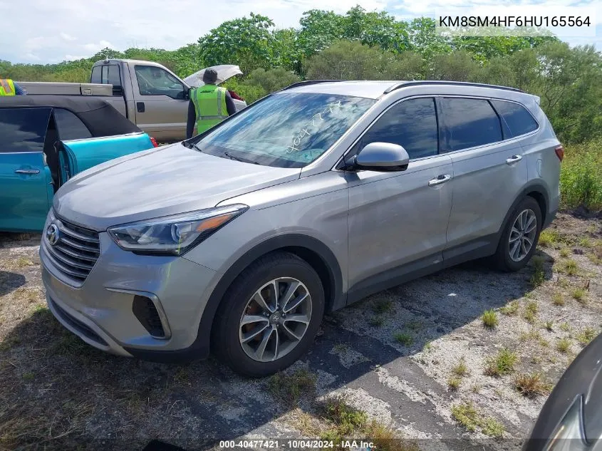 2017 Hyundai Santa Fe Se VIN: KM8SM4HF6HU165564 Lot: 40477421