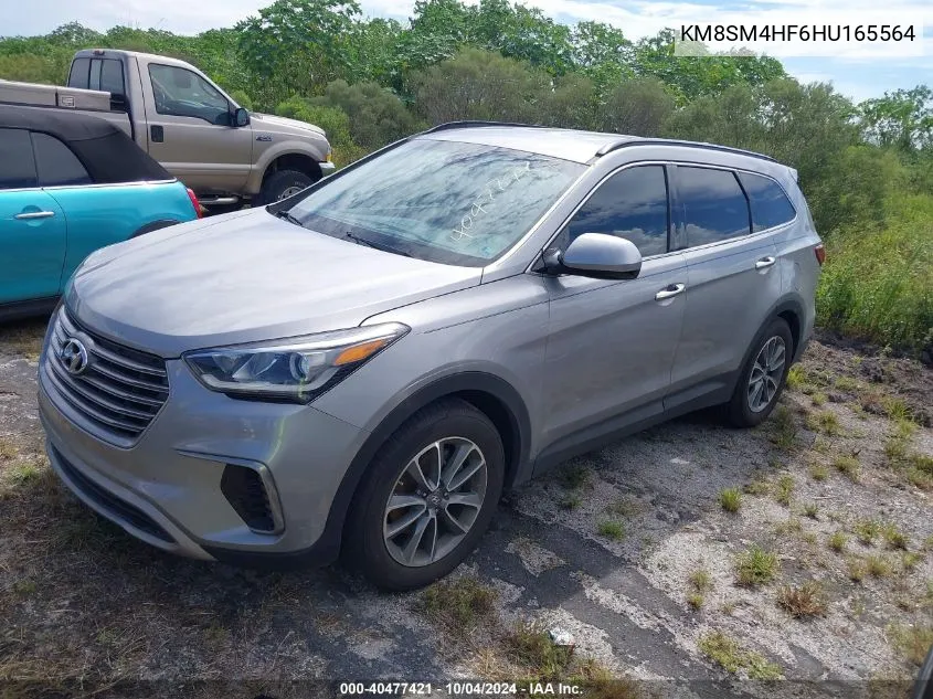 KM8SM4HF6HU165564 2017 Hyundai Santa Fe Se