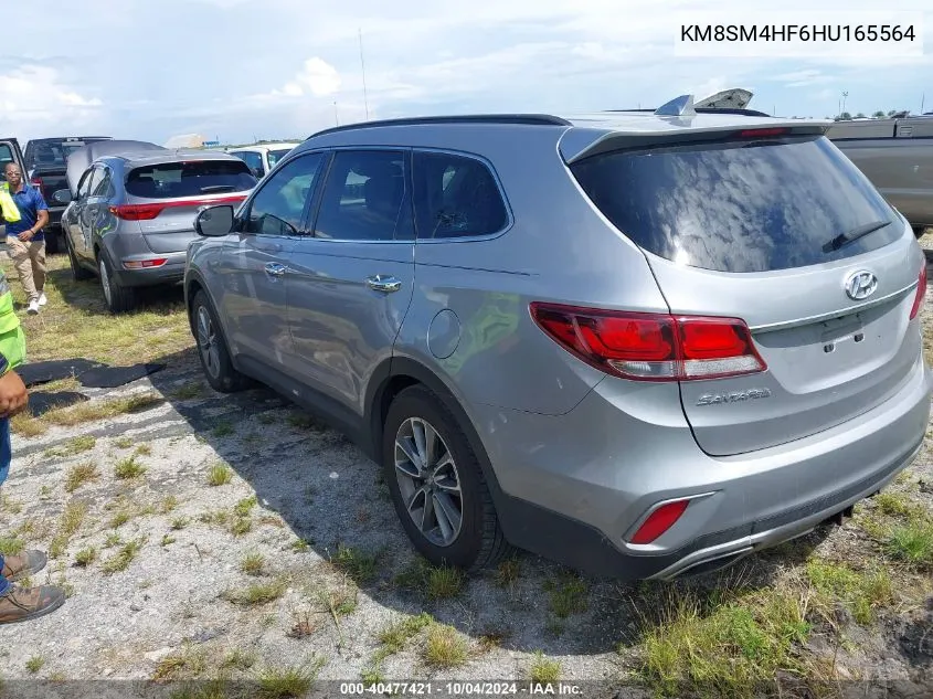 2017 Hyundai Santa Fe Se VIN: KM8SM4HF6HU165564 Lot: 40477421