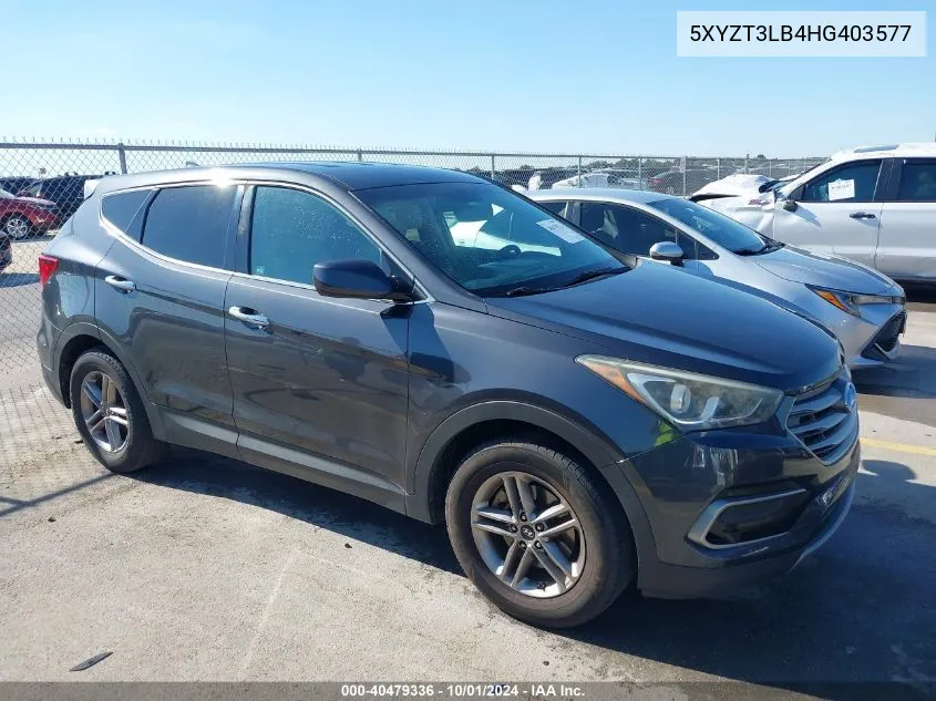 5XYZT3LB4HG403577 2017 Hyundai Santa Fe Sport 2.4L