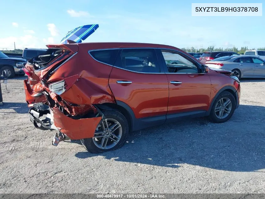 2017 Hyundai Santa Fe Sport VIN: 5XYZT3LB9HG378708 Lot: 40479917