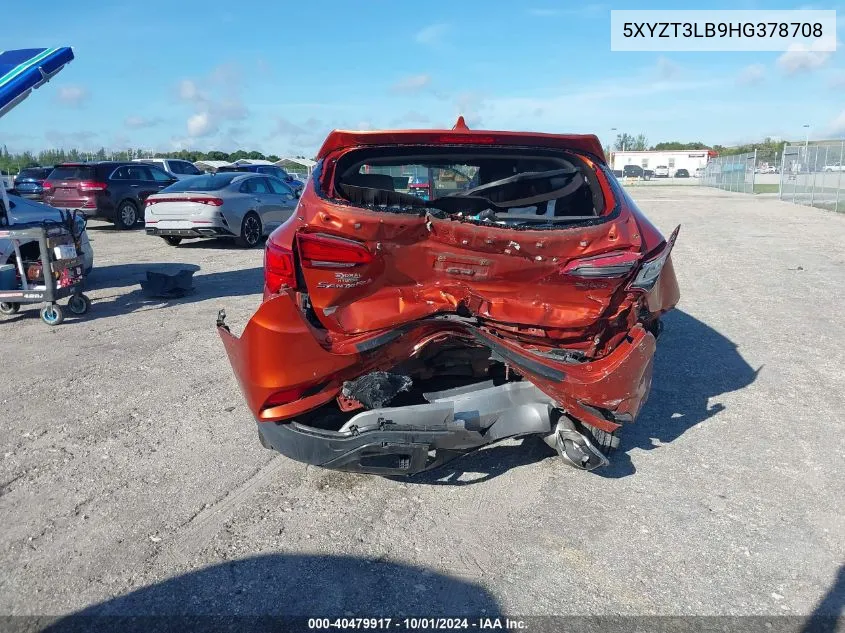 5XYZT3LB9HG378708 2017 Hyundai Santa Fe Sport