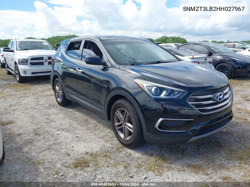 5NMZT3LB2HH027967 2017 Hyundai Santa Fe Sport 2.4L