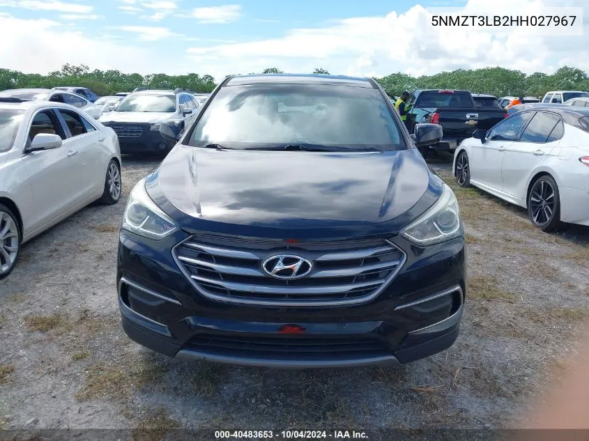 5NMZT3LB2HH027967 2017 Hyundai Santa Fe Sport 2.4L