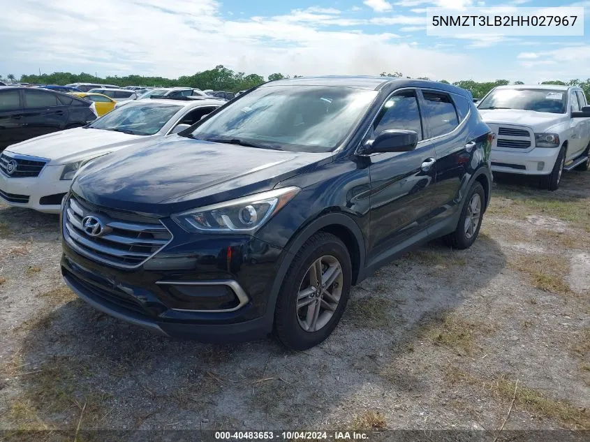 2017 Hyundai Santa Fe Sport 2.4L VIN: 5NMZT3LB2HH027967 Lot: 40483653