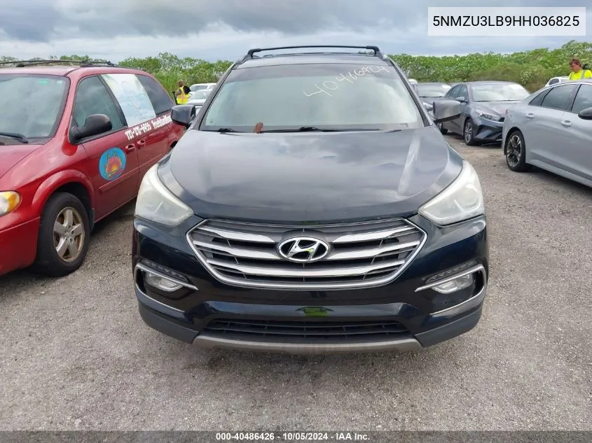 2017 Hyundai Santa Fe Sport 2.4L VIN: 5NMZU3LB9HH036825 Lot: 40486426