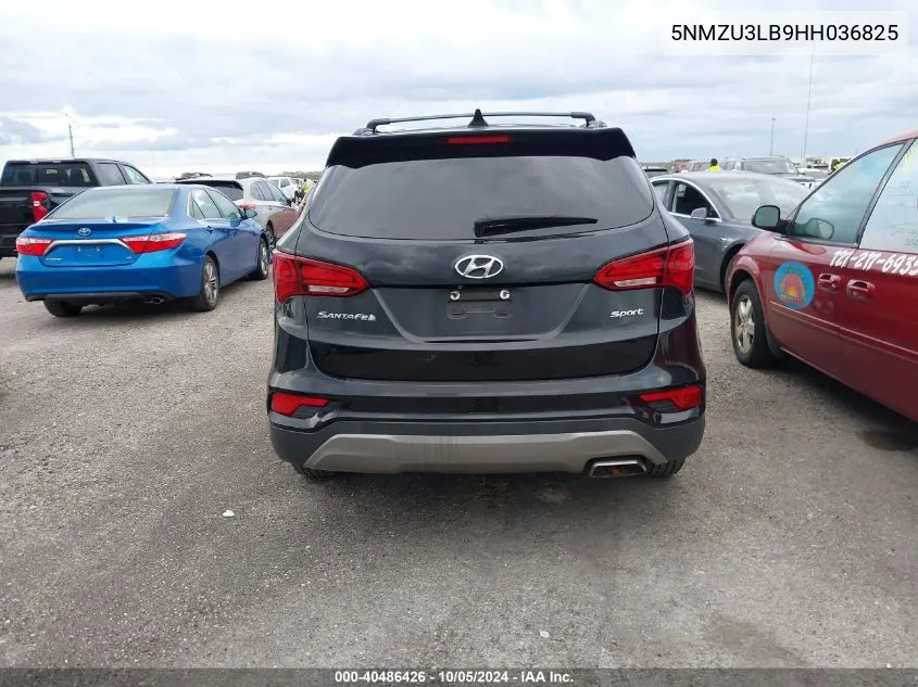 2017 Hyundai Santa Fe Sport 2.4L VIN: 5NMZU3LB9HH036825 Lot: 40486426