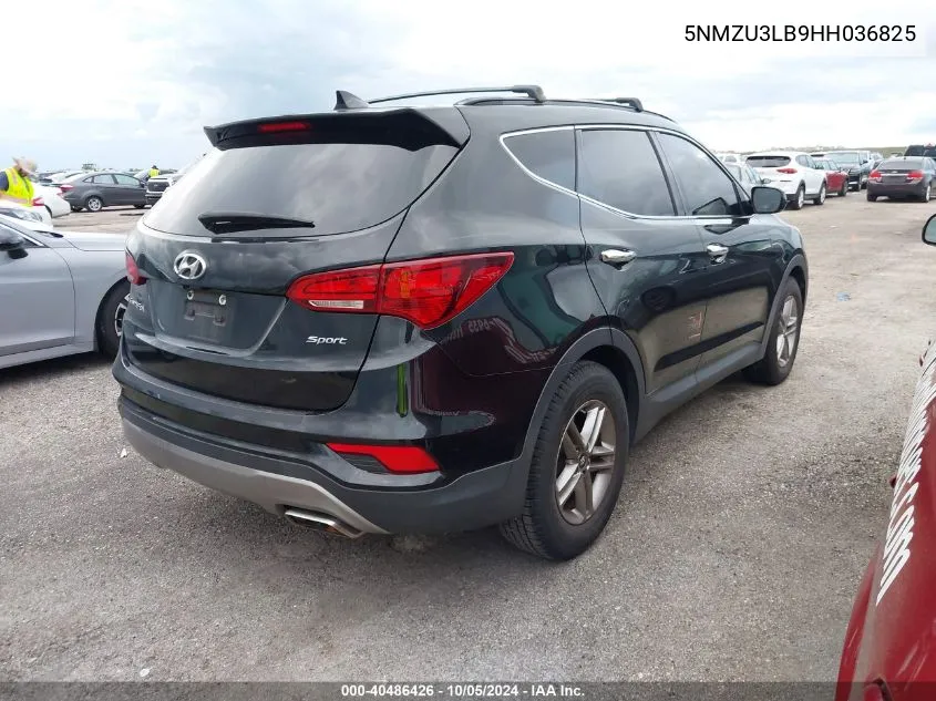 2017 Hyundai Santa Fe Sport 2.4L VIN: 5NMZU3LB9HH036825 Lot: 40486426