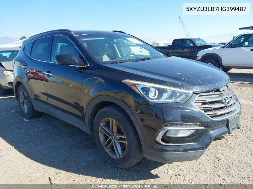 2017 Hyundai Santa Fe Sport 2.4L VIN: 5XYZU3LB7HG399487 Lot: 40489226