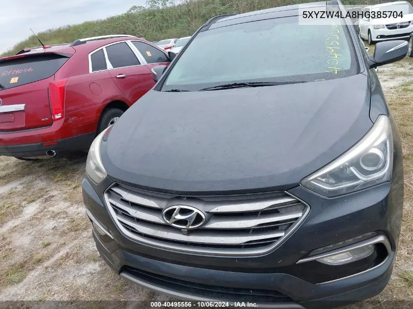 2017 Hyundai Santa Fe Sport VIN: 5XYZW4LA8HG385704 Lot: 40495556