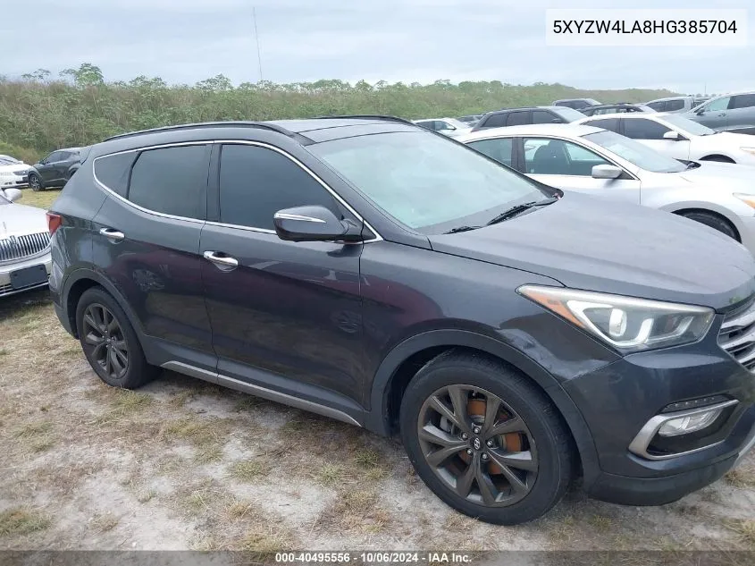 2017 Hyundai Santa Fe Sport VIN: 5XYZW4LA8HG385704 Lot: 40495556