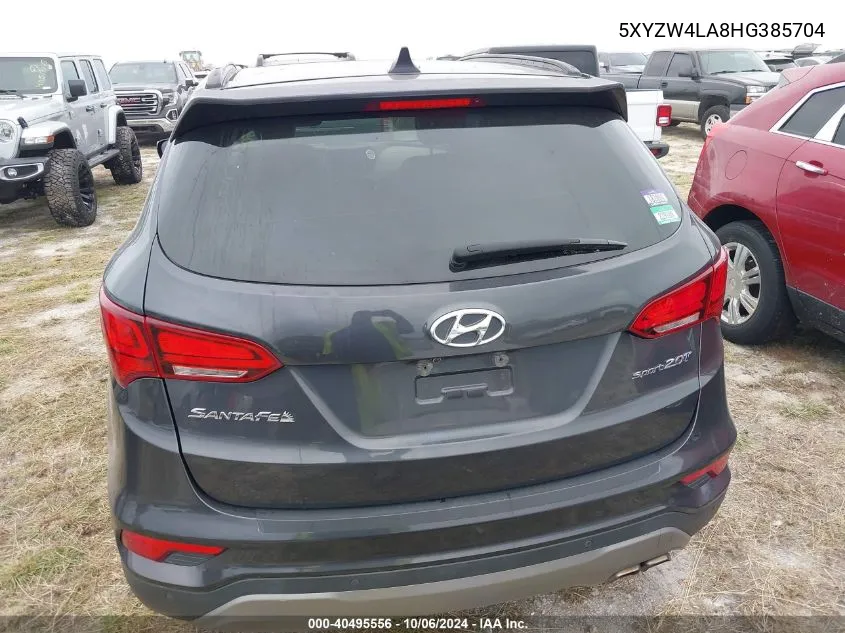 2017 Hyundai Santa Fe Sport VIN: 5XYZW4LA8HG385704 Lot: 40495556