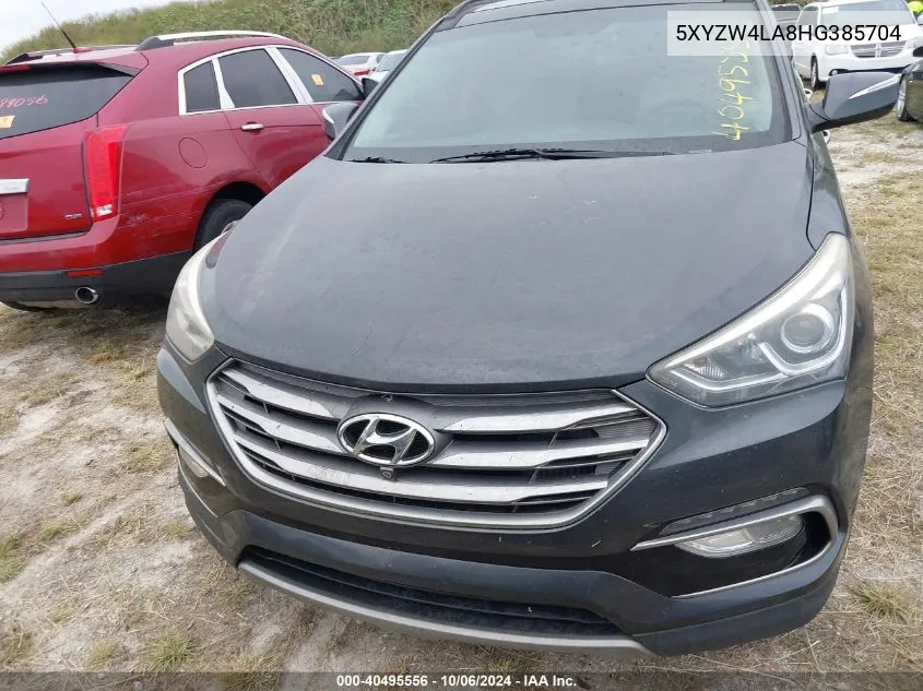 2017 Hyundai Santa Fe Sport VIN: 5XYZW4LA8HG385704 Lot: 40495556