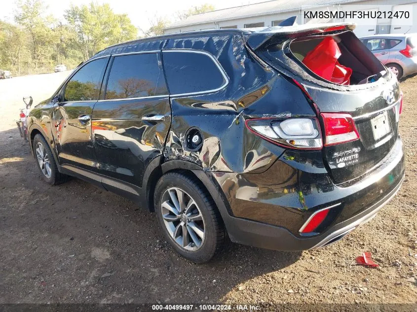 KM8SMDHF3HU212470 2017 Hyundai Santa Fe Se