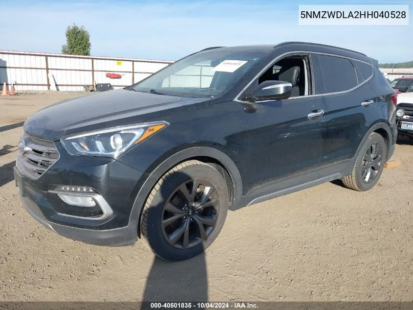 2017 Hyundai Santa Fe Sport 2.0T Ultimate VIN: 5NMZWDLA2HH040528 Lot: 40501835