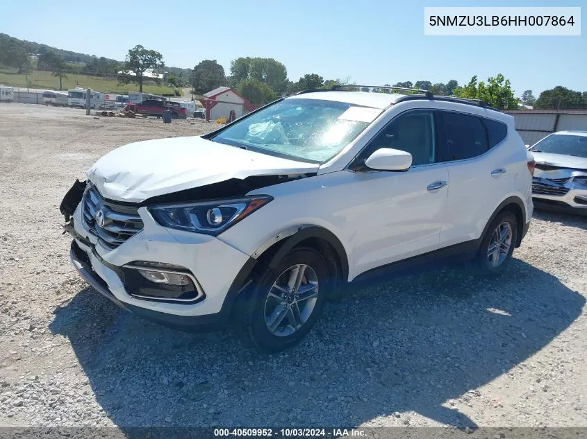 2017 Hyundai Santa Fe Sport 2.4L VIN: 5NMZU3LB6HH007864 Lot: 40509952