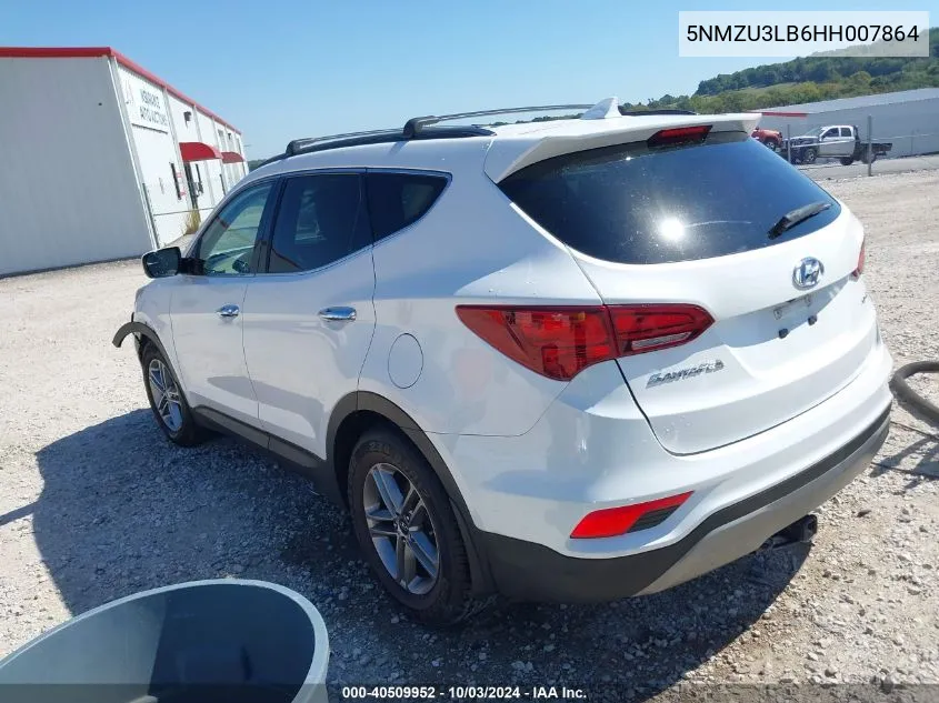 2017 Hyundai Santa Fe Sport 2.4L VIN: 5NMZU3LB6HH007864 Lot: 40509952