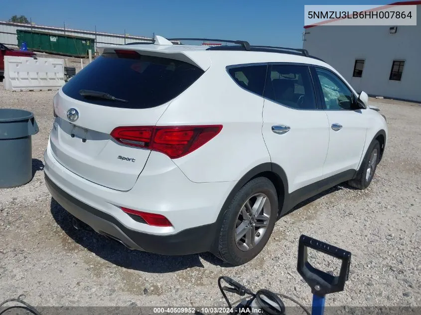 2017 Hyundai Santa Fe Sport 2.4L VIN: 5NMZU3LB6HH007864 Lot: 40509952