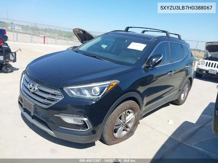 2017 Hyundai Santa Fe Sport 2.4L VIN: 5XYZU3LB7HG388067 Lot: 40512267