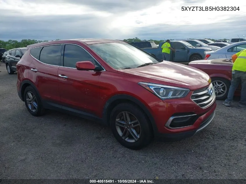 2017 Hyundai Santa Fe Sport VIN: 5XYZT3LB5HG382304 Lot: 40515491