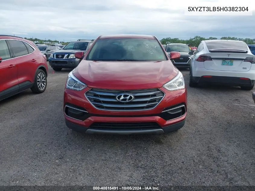 2017 Hyundai Santa Fe Sport VIN: 5XYZT3LB5HG382304 Lot: 40515491