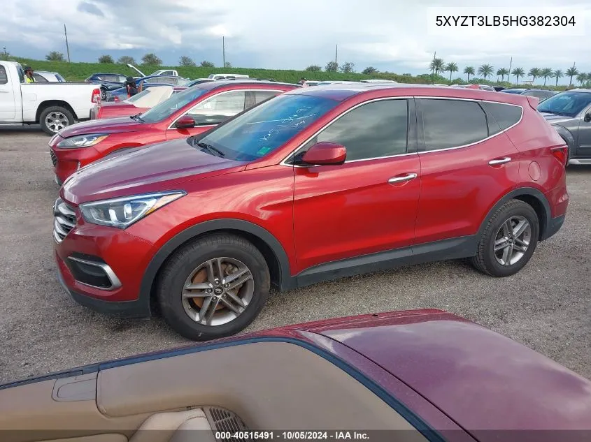 2017 Hyundai Santa Fe Sport VIN: 5XYZT3LB5HG382304 Lot: 40515491