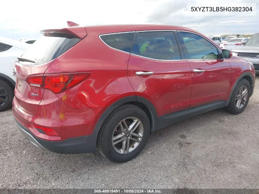 2017 Hyundai Santa Fe Sport VIN: 5XYZT3LB5HG382304 Lot: 40515491