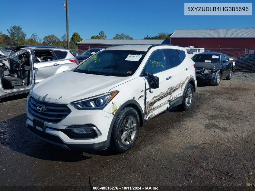 2017 Hyundai Santa Fe Sport 2.4L VIN: 5XYZUDLB4HG385696 Lot: 40516276