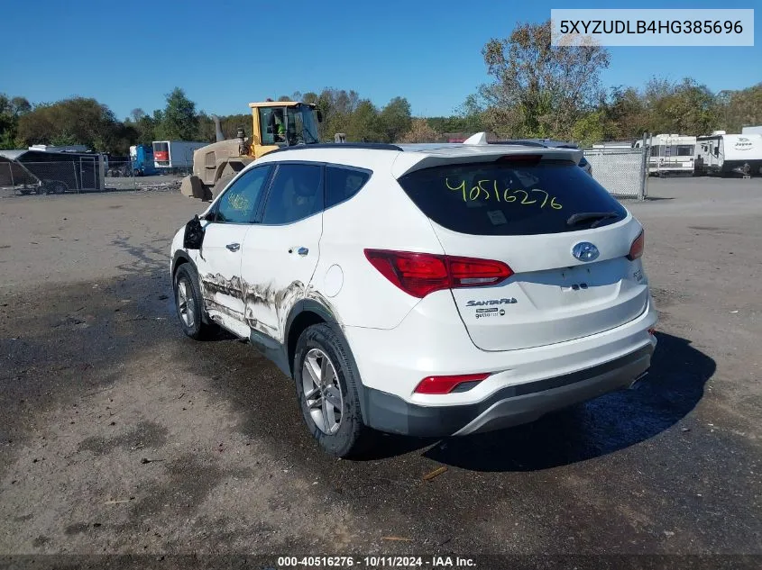 2017 Hyundai Santa Fe Sport 2.4L VIN: 5XYZUDLB4HG385696 Lot: 40516276