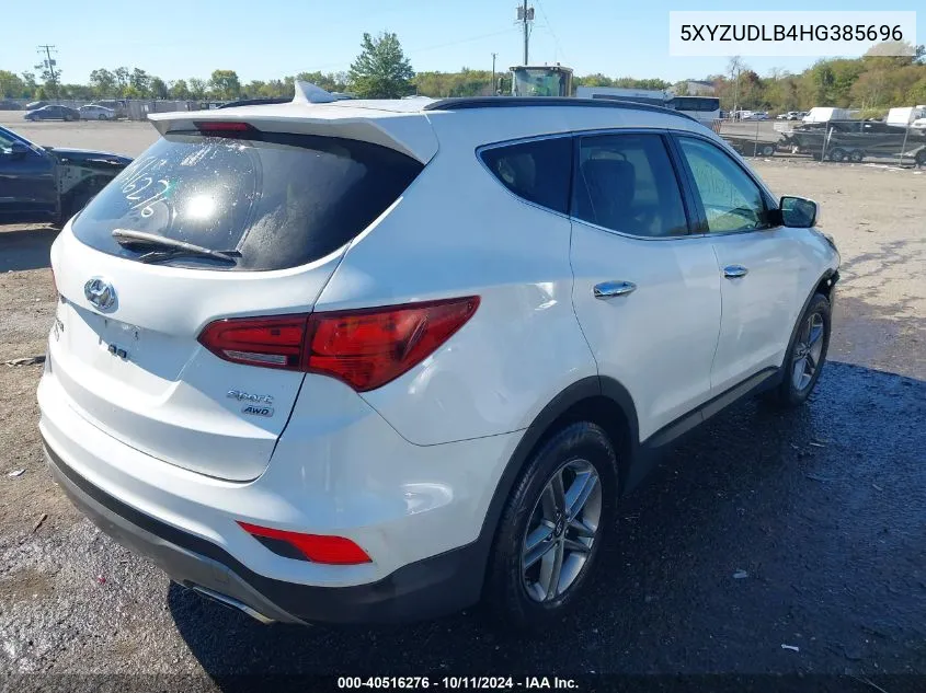 2017 Hyundai Santa Fe Sport 2.4L VIN: 5XYZUDLB4HG385696 Lot: 40516276