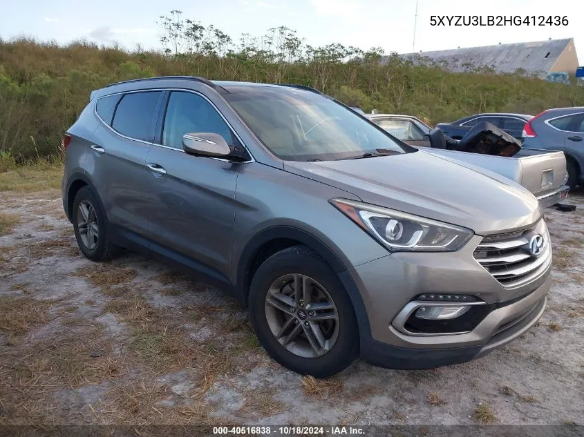 5XYZU3LB2HG412436 2017 Hyundai Santa Fe Sport 2.4L